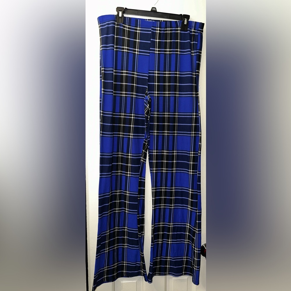 Plaid soft pants
